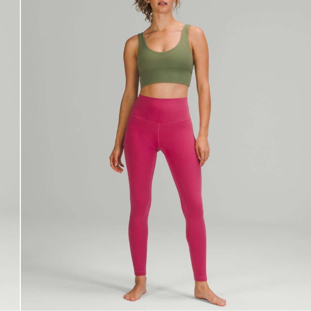 Lululemon Align High-Rise Pant 28" Pink Lychee color similar to magenta